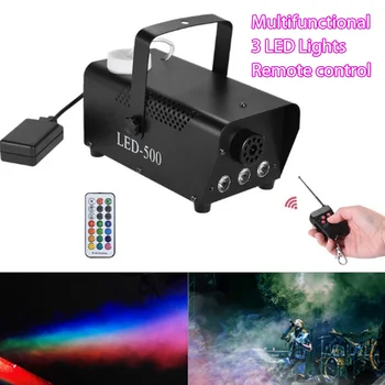 

800W Stage Light Fog Machine Mini LED RGB Wireless Fog Smoke Mist Machine Effect Disco DJ Party Christmas with Remote Control