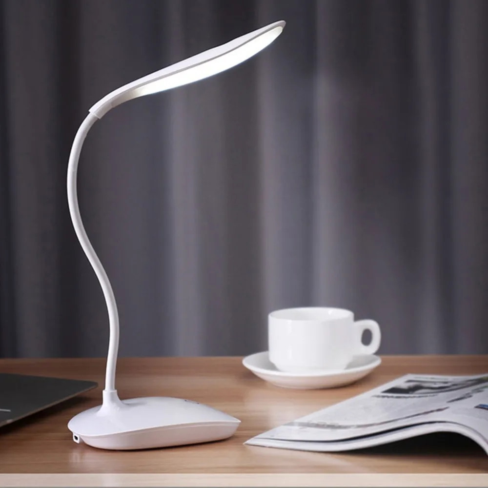 

14 LEDs USB Charging 3 Mode Flexible Table Lamps Touch Sensor Dimmable Desk Lamp