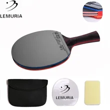 Lemuria, гибридная деревянная ракетка для настольного тенниса 9,8, качественная, двойная, для лица, прыщи, синяя резиновая ракетка для пинг-понга, tenis de mesa