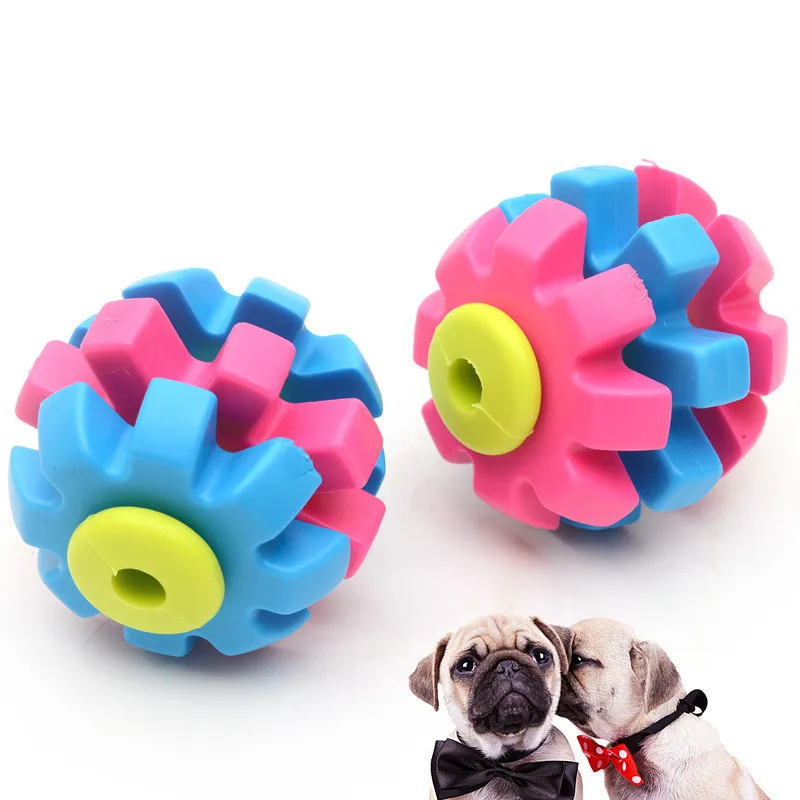 

TRP dog rubber toys pet interactive for small dogs large training chew bite resistant oy