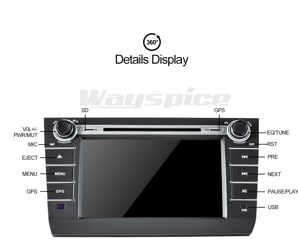 Wayspice android 9,0 автомобильный dvd для Suzuki Swift 2004 2005 2006 2007 2008 2009 2010 dvd плеер навигации