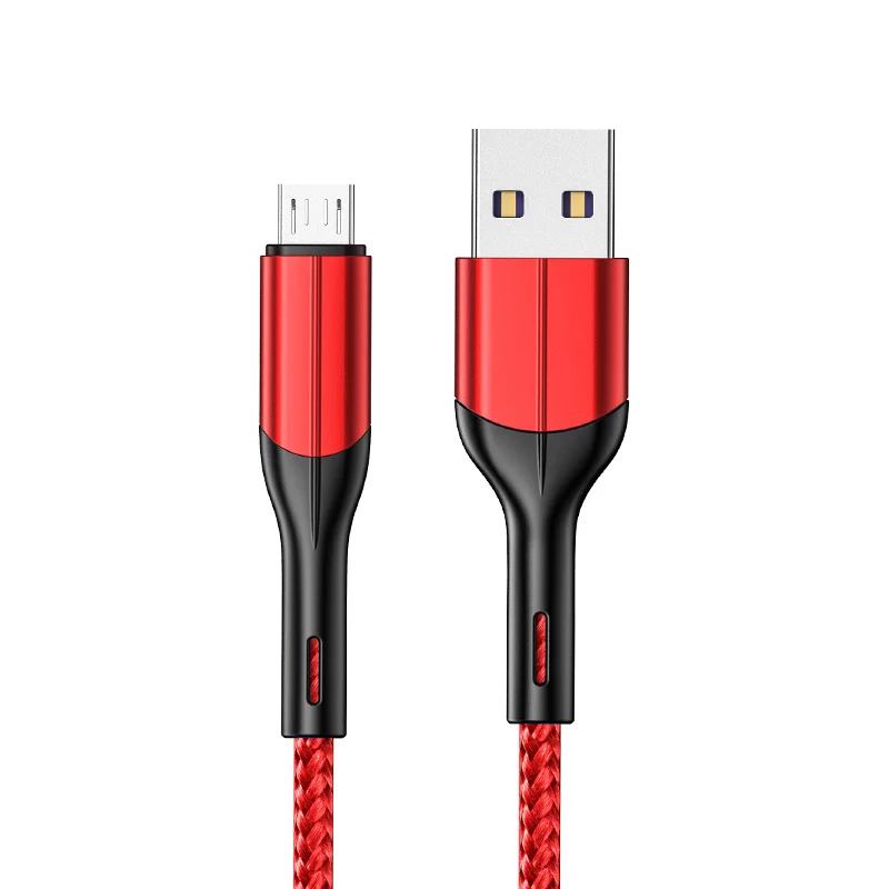 Micro USB кабель 3A Быстрая зарядка зарядное устройство Micro usb кабель для samsung Xiaomi Android Мобильный кабель для зарядки телефона - Цвет: Красный
