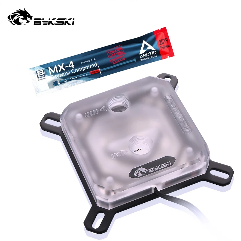 Bykski Арктическая термопаста + водяной блок процессора для INTEL LGA1150 1151 1155 1156 X99