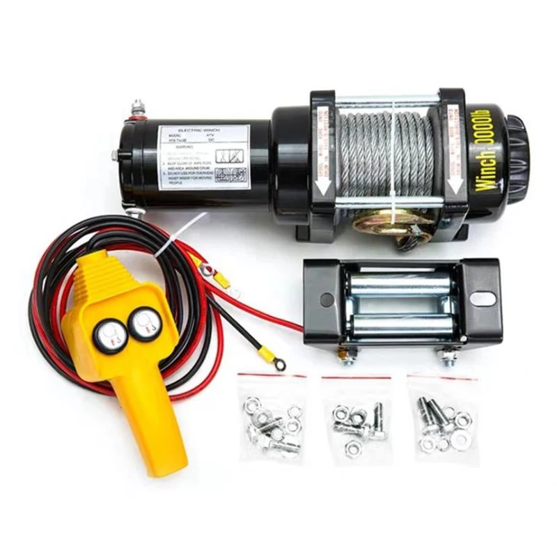 12V 24V vehicle self-rescue off-road winch off-road vehicle winch electric for crane 2000 lbs