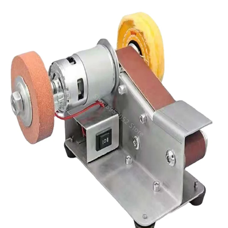 

Многофункциональная миниатюрная электрическая ленточная машина, шлифовальный аппарат «сделай сам» для заточки ножей по дереву, угол поворота 15 градусов