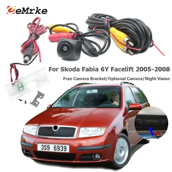 

EEMRKE CCD Car Rearview Camera for Skoda Fabia 6Y Facelift 2005 2006 2007 2008 Reverse Backup Camera Night Vision Parking