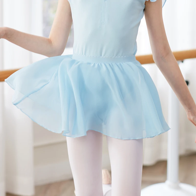 Ballet Waistband Leotard Chiffon Skirt Ballet Chiffon Wrap Skirt Girls Wrap Skirts Dance for Toddlers Kids ballet leotard dance leotard ballet skirts girls dance costumes
