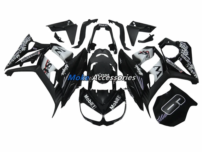 Мотоцикл Обтекатели комплект подходит для Z1000SX 2011 2012 2013 2014 2015 2016 боди набор Abs черный|Полные комплекты