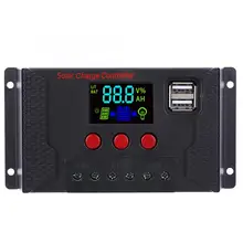 Solar Power Controller 20A 10A Battery Charger LCD Dual Color Screen for Lithium / Iron-Lithium/ Lead-Acid Battery with USB 10a 12v 24v solar charger controller lead acid for battery charger regulator