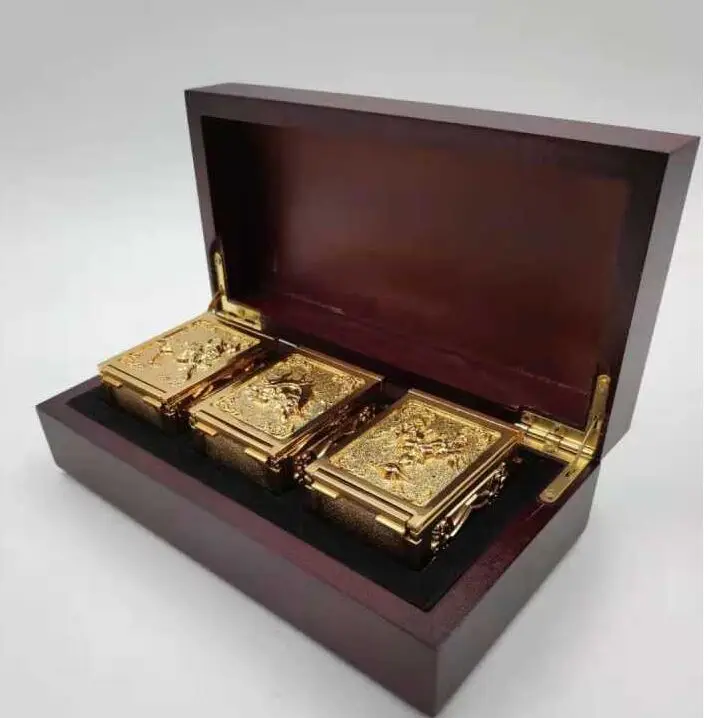3 шт./компл. Sog Овен Телец Gemini soul of gold metal Pandora cloth Box toy Коллекционная модель | Игрушки