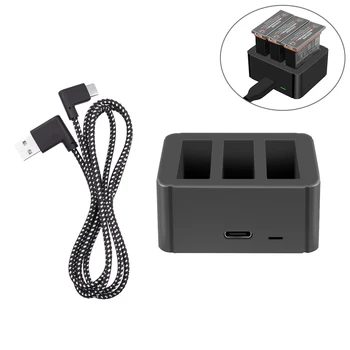 

3Slots Intelligent Camera Fast Battery Charging Hub Charger for DJI OSMO ACTION HOT