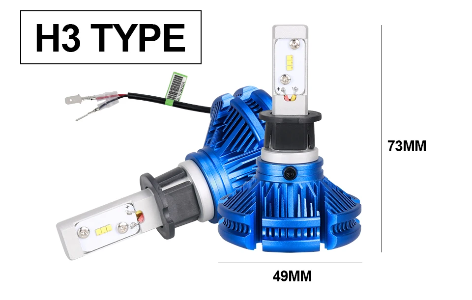12V Led H4 Car Headlight Bulb H4 Led H7 H11 H1 9005 9006 9012 H3 6500K Auto Head Lamp Fog Lights For Nissan QashqaiAltimaVersa-14