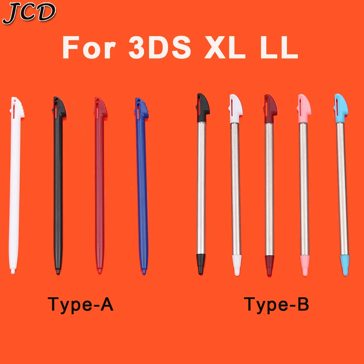 JCD пластиковый и металлический стилус для сенсорного экрана для nintendo для 3DS XL LL аксессуары для игр