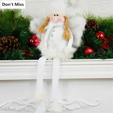 Дисплей окно стол Декор Игрушки Рождественские украшения для детей влюбленных Ангел кукла рождественский подарок на день рождения сидя девушки с крыльями