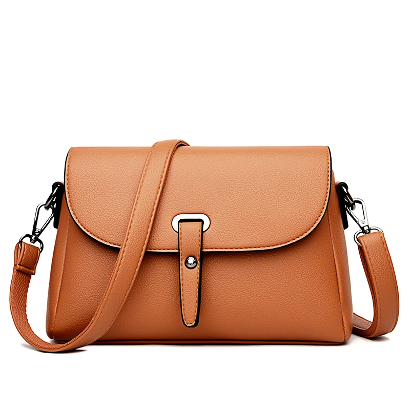 Bolso de lujo de cuero para mujer, bandolera pequeña de diseñador para hombro, 2021