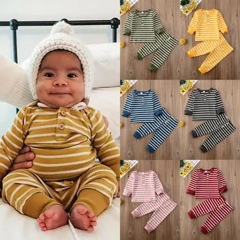 

Newborn Baby Boy Girls Tops T-shirt Pants Leggings Outwear Clothing Outfits Set