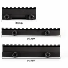 Тактический " Высота 14-slot видеть через полный размер AR стояк крепление 20 мм планка Уивер Пикатинни Fit AR15 винтовки