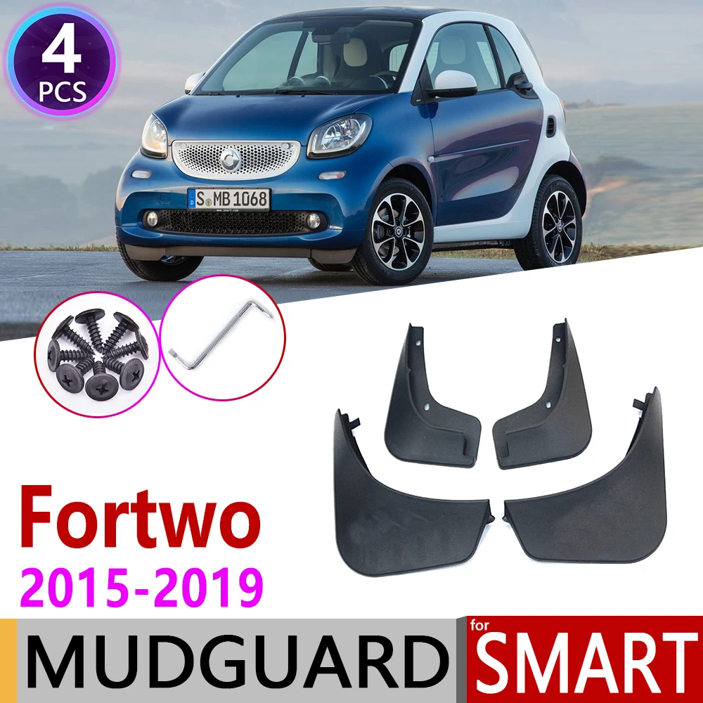 Front Rear Car Mudflap For Smart Fortwo W453 453 20152019 Fender Mud Guard Flaps Mudguards