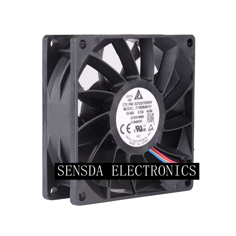48v вентилятор FFB0848GH DELTA 8025 48V 0.23A 8CM PMW шарикоподшипник охлаждающий вентилятор