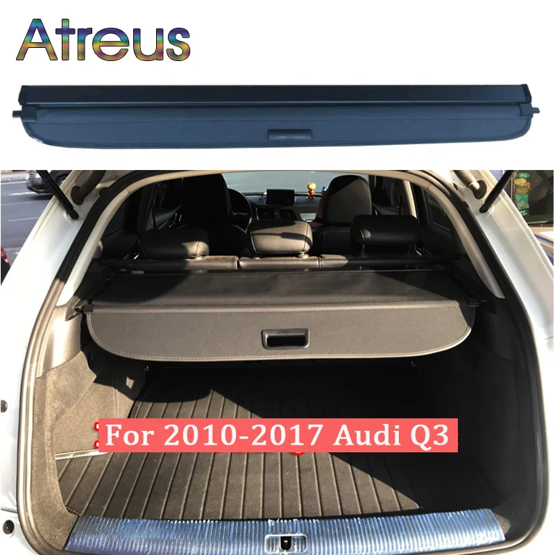 Для Audi Q3 2010 2012 2013 2014 2015 2016 2017 задний багажник Грузовой Чехол защитный экран