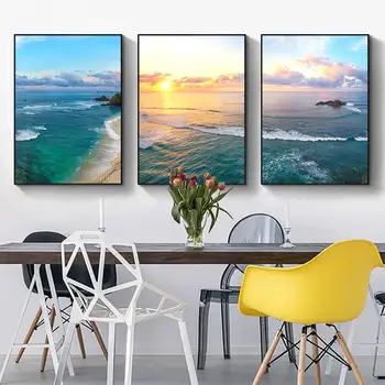 

Canvas Painting Wall Art The sea#w Posters and Prints Wall Pictures for Living Room Decoration Home Decor20-0630-49
