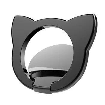 

New Arrival 1 Piece Universal Metal Finger Ring Holder Cute Cat monkey rabbit Pets Cartoon Ring Stand Support