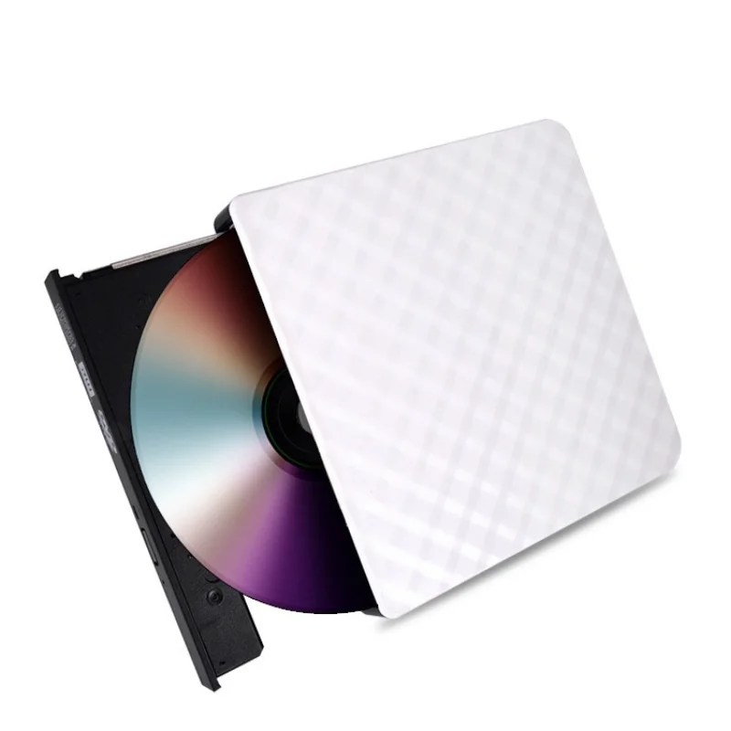 Черный Белый Портативный внешний DVD-рекордер USB 3 0 CD/DVD ROM CD RW-проигрыватель