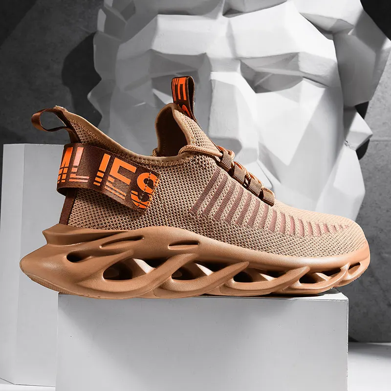 

Men Running Shoes Men Breathable Summer Air Mesh Sneakers Men Blade Shockproof Trainers Custom Logo Packing For Drop Shipping