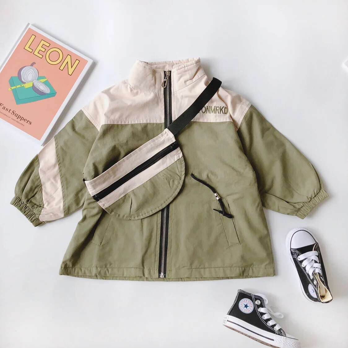 Winter New Kids Warm Clothes 1- 6 Yrs Older Baby Girl's Splice Plush Windwear Jacket Toddler Baby Thickened Padded Coat