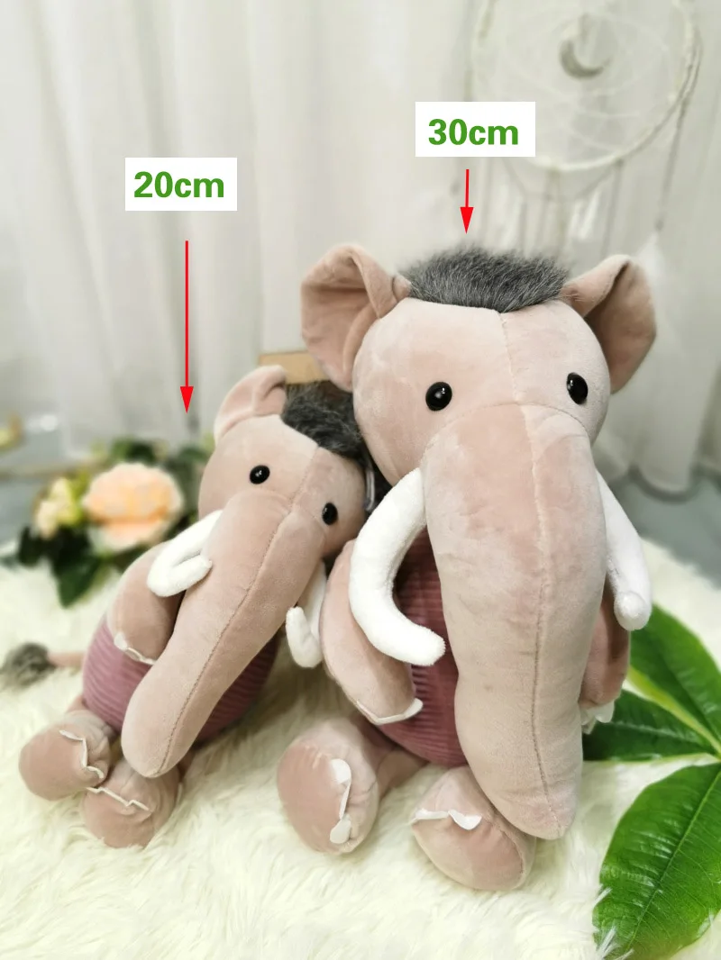 20-30 см мягкие куклы животных милые jumbo mammoth игрушки, плюшевые слоны лев ребенок день рождения девочки Рождественский подарок