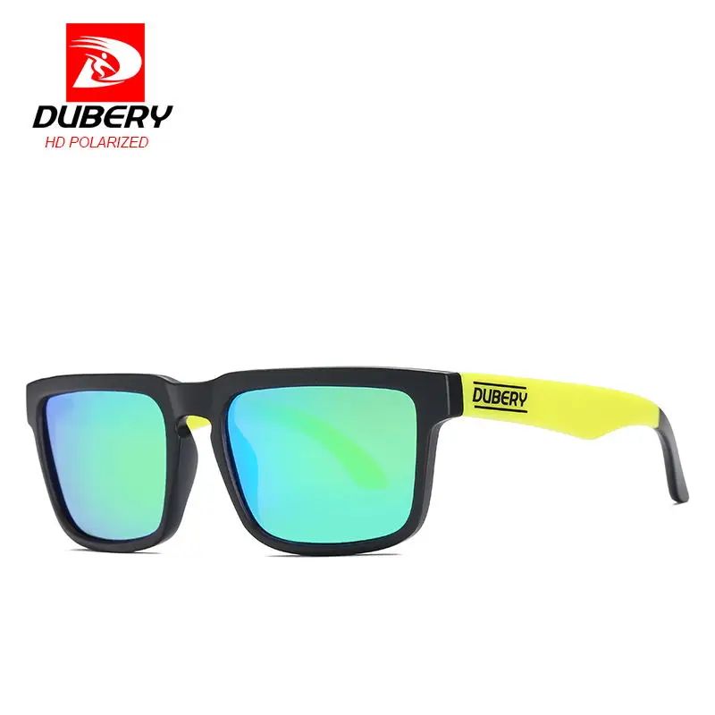 JHDB710 C5 BYGreen DUBERY, поляризационные, для велоспорта, спортивные, мужские солнцезащитные очки, для вождения, рыбалки, очки для велосипеда, MTB, для шоссейного велосипеда, очки, Gafas De Sol - Цвет: JHDB710 C5 BYGreen