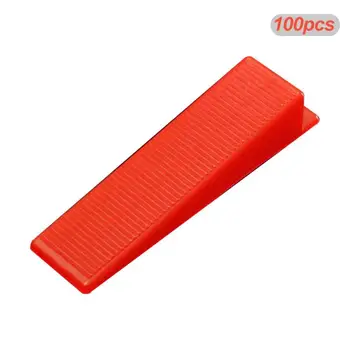 

100pcs Tile Leveling Wedges Locator Level Masonry Tile Spacers Provide Smooth Surface for Flooring Level Tools Reusable