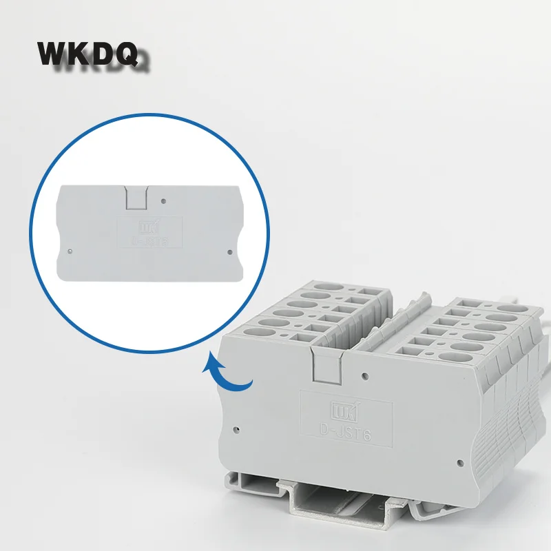 D-ST6 1Pc End Cover D-ST 6 For ST 6 Din Rail Terminal Blocks ...