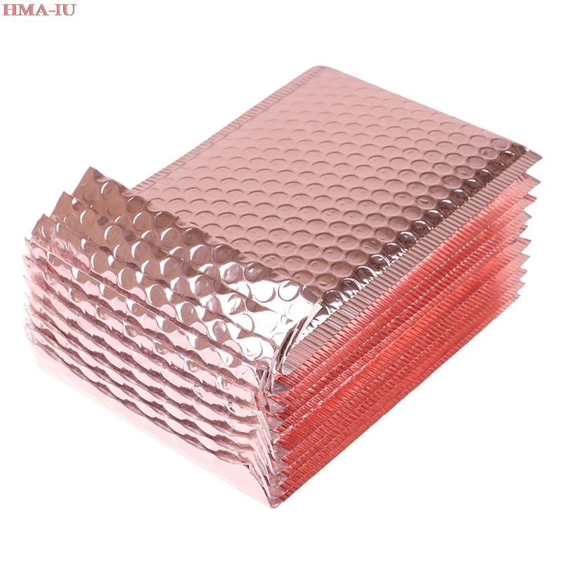 10 unids/set sobre de correo 15x20 + 4cm Rosa burbuja sobres de embalaje de burbuja Mailer postales bolsas de regalo boda Favor bolsa