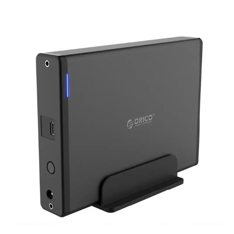Orico 7688C3-Bk 3,5 дюймов type-C Hdd чехол Sata к Usb 3,1 Ssd док-станция коробка для хранения Высокая скорость внешней жесткой драгативной Encl