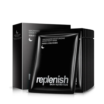 

10 Pieces Night Mask Nicotinamide Good Night Invisibility Mask Moisturizing Light Tender Facial Skin Oil-controlled Sleep Mask