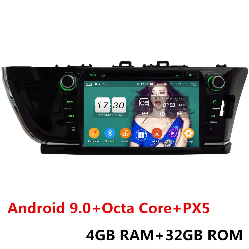 4GB RAM x 32GB ROM Klyde " ips 4G wifi Android 9,0 Восьмиядерный 4 Гб ОЗУ 64 Гб ПЗУ BT DSP автомобильный DVD мультимедийный плеер стерео для Toyota Corolla 2013 - Цвет: 4GB RAM x 32GB ROM
