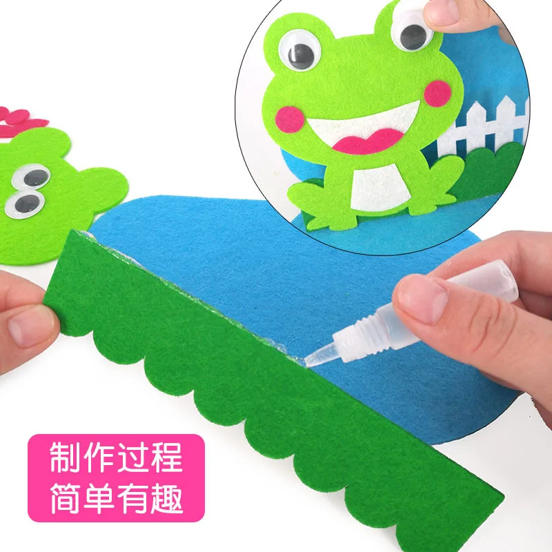 Happy Little Farm Non-woven Stickers Children DIY Creative for Making Material Box Kindergarten Educational Toy
