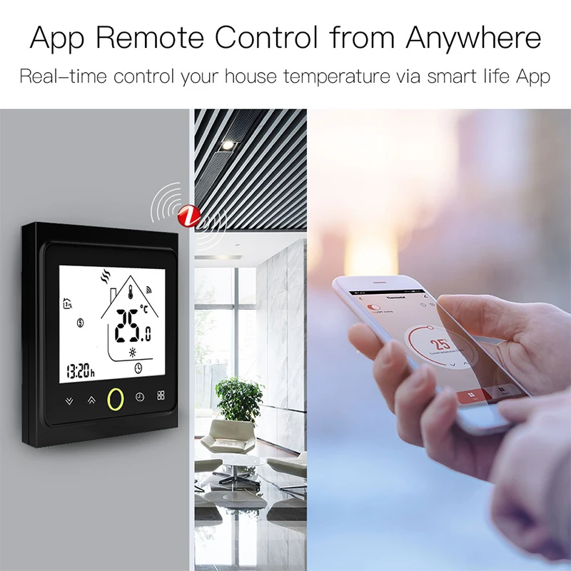 Zigbee Smart Thermostat Hub Required Gas Boiler Water Electric Heating  Temperature Controller Tuya Smart Life Alexa Google Home - AliExpress