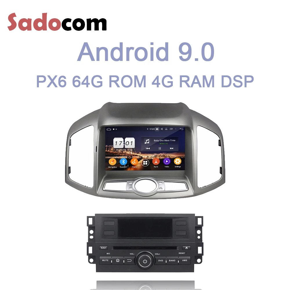 " DSP ips Android 9,0 8 ядерный 4 Гб ОЗУ 64 ГБ Автомобильный dvd-плеер Wifi Bluetooth RDS Авторадио gps карта для Chevrolet Capativa 2012