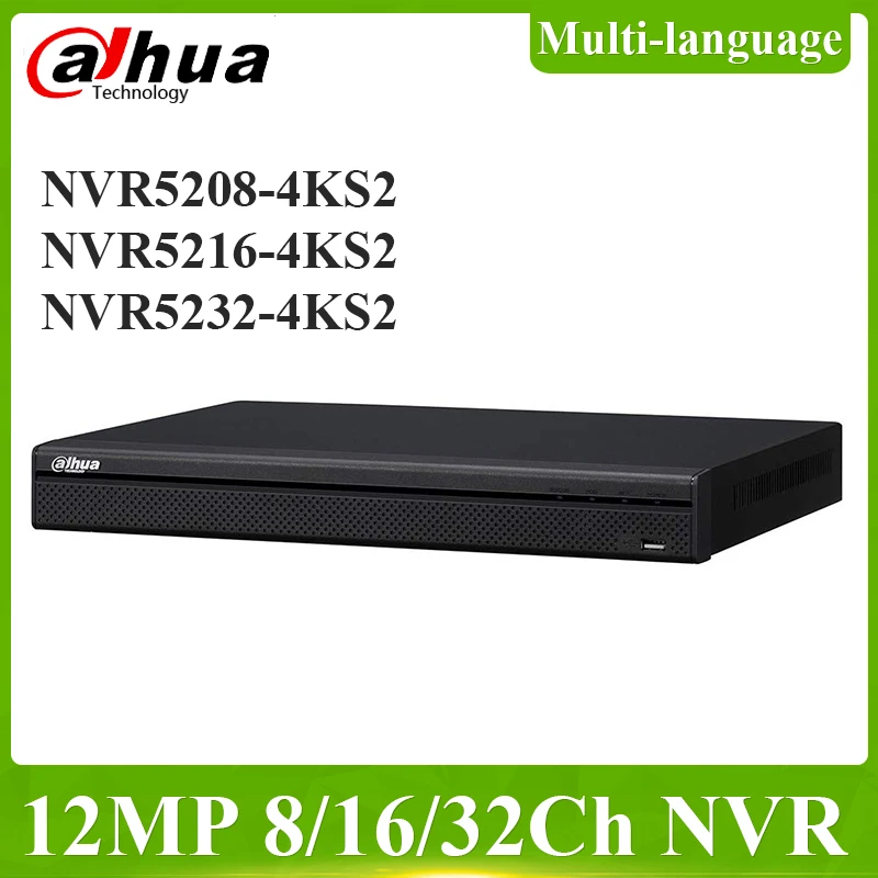 Экспресс-Доставка Dahua NVR5208-4KS2 NVR5216-4KS2 NVR5232-4KS2 16/32CH 1U 4K и H.265 Pro Сетевой Видео
