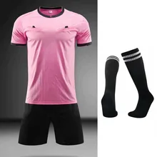 Униформа футбольного судьи, короткая футболка, футбольные майки для рефери, Комплект Одежда для спортивного судьи, профессиональное соревнование Униформа футбольного судьи, короткая футболка, футбольные майки для рефери, Комплект Одежда для спортивного судьи, профессиональное соревнование