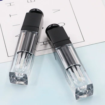 

Wholesale Cosmetic Lipgloss Packaging 5ML Square Clear Lip Gloss Tubes Empty Lip Gloss Tube Refillable Lipgloss Bottle Container