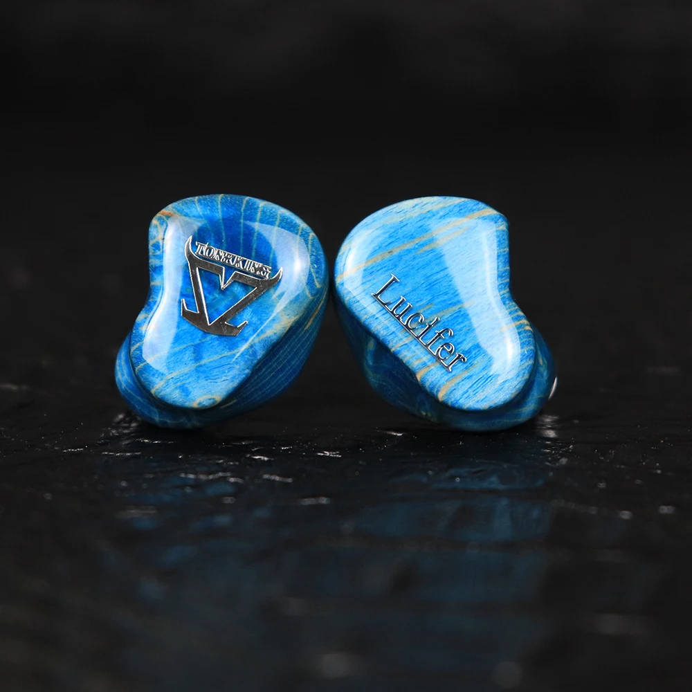 

TONEKING LUCIFER Earbud 10mm Plant Fiber Composite Two Diaphragm Dynamic Earphone HIFI 2Pin IEM With Resin Stable Wood Shell