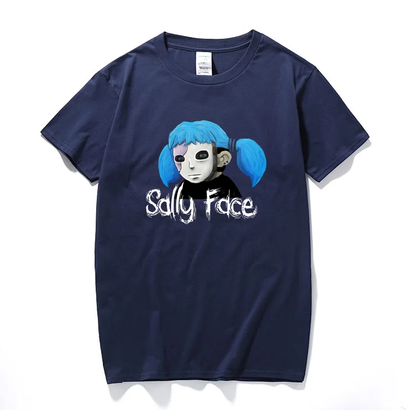 navy 1 Sally Face игровая футболка унисекс Camisetas модная летняя уличная футболка из хлопка премиум класса с коротким рукавом - Цвет: navy 1