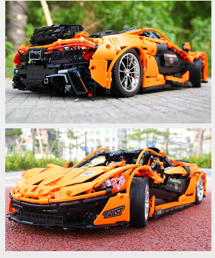 13090 3431Pcs Technic P1 racing Function Car electric remote control assembly IEGoset building blocks toys mobile APP RC 20087
