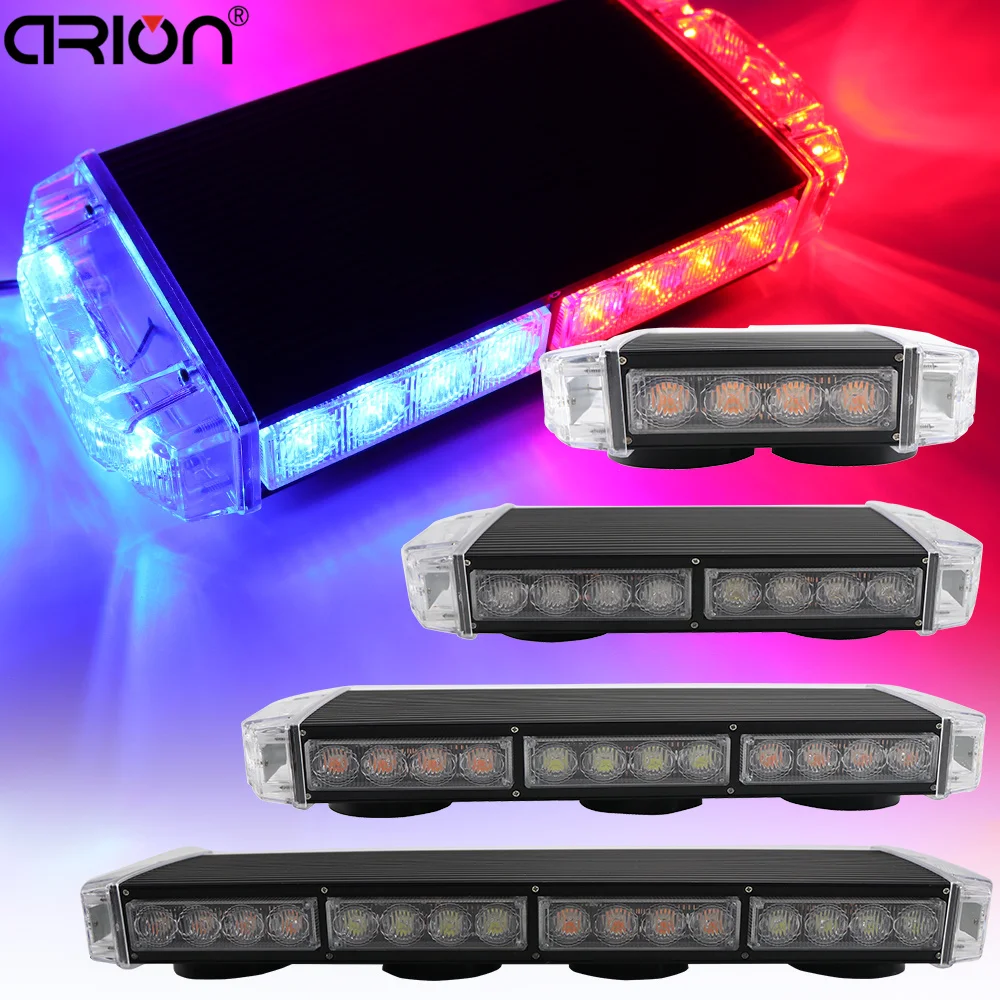 

CIRON Strobe Emergency Warning Waterproof Magnetic Led Light bar High Power 40 LEDs Blue 12-24V Universal