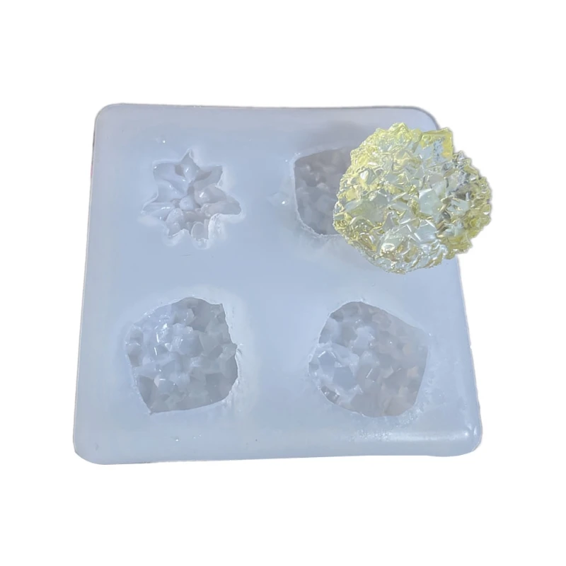 

Simulation Stone Crystal Epoxy Resin Mold Decoration Pendant Cake Silicone Mould U4LF
