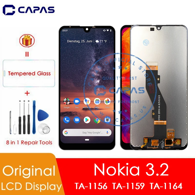 Оригинальный ЖК-дисплей для Nokia 3 2 сенсорный экран ЖК-дигитайзер в сборе запасные