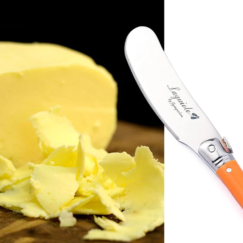 4pcs Laguiole Butter Knife Cheese Spreader Cake Cutter Slicer Rainbow Mini Caking Pasty Tool Kitchen Bar Restaurant Cafe Helper